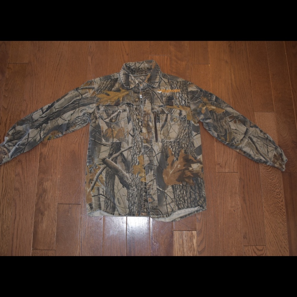 Whitewater Camo button down shirt